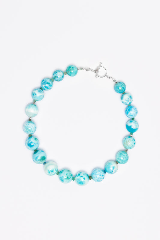 LARIMAR BALL NECKLACE
