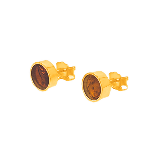 Amber Overload - PILL studs boss (24k Gold)