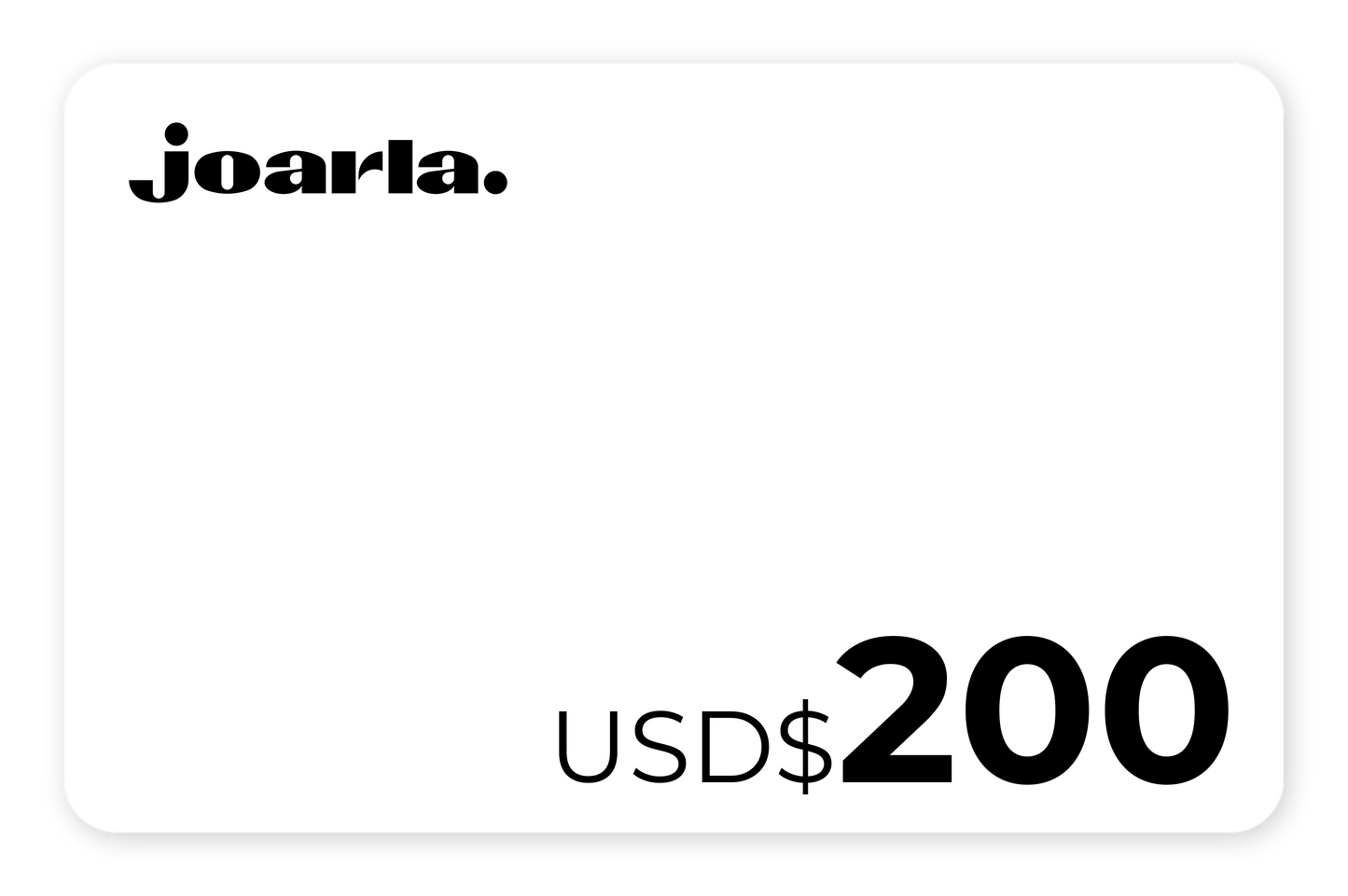 JOARLA GIFT CARD