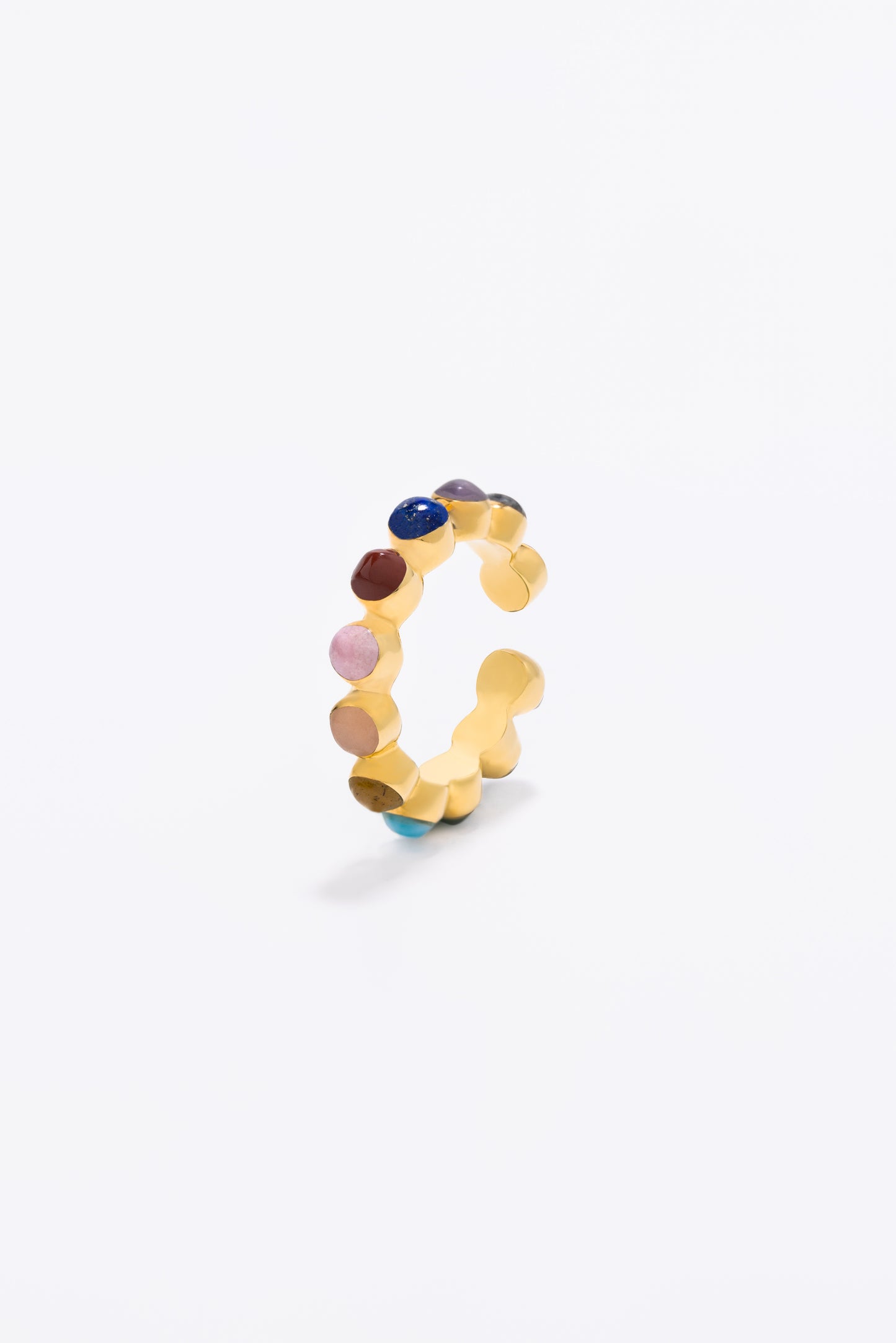 Round Of Blues Ring - Rainbow- Abierto