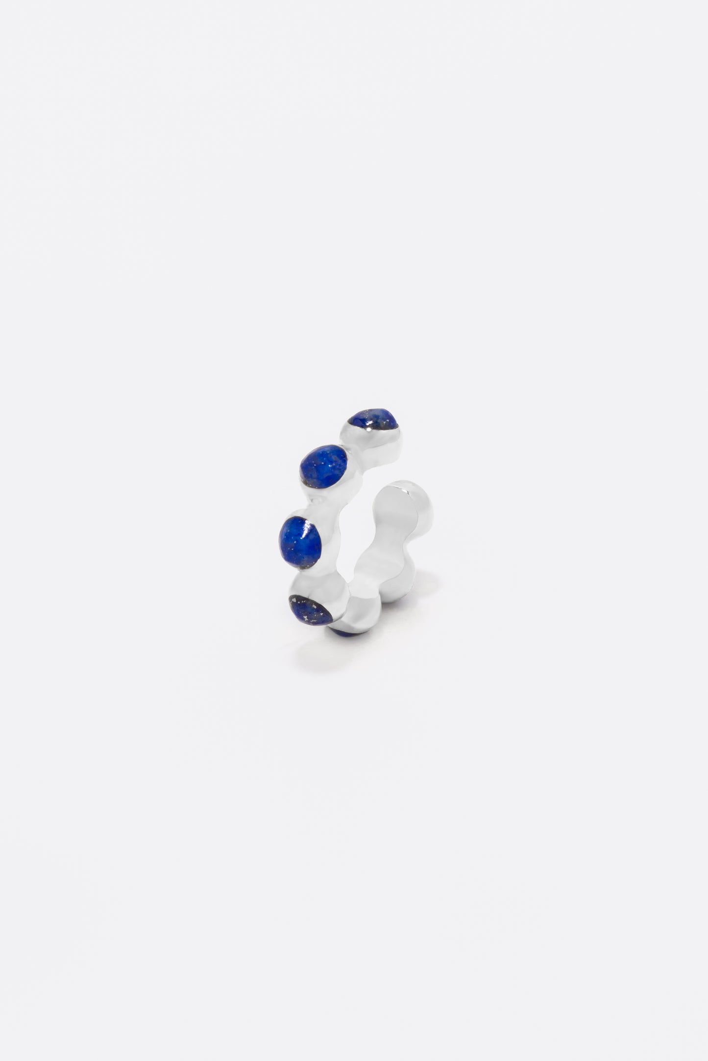 Round Of Blues Earcuff - Lapis Lazuli