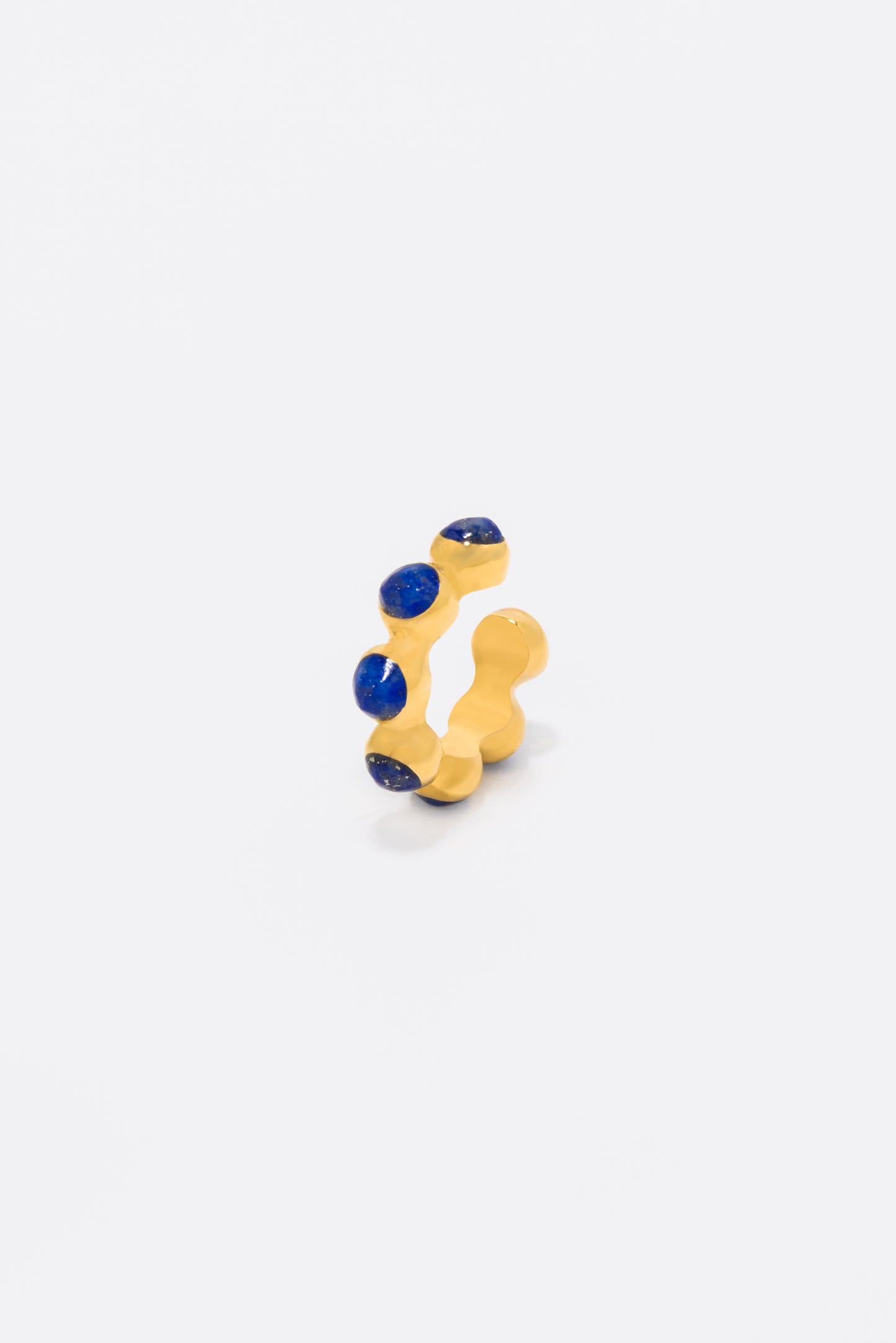 Round Of Blues Earcuff - Lapis Lazuli