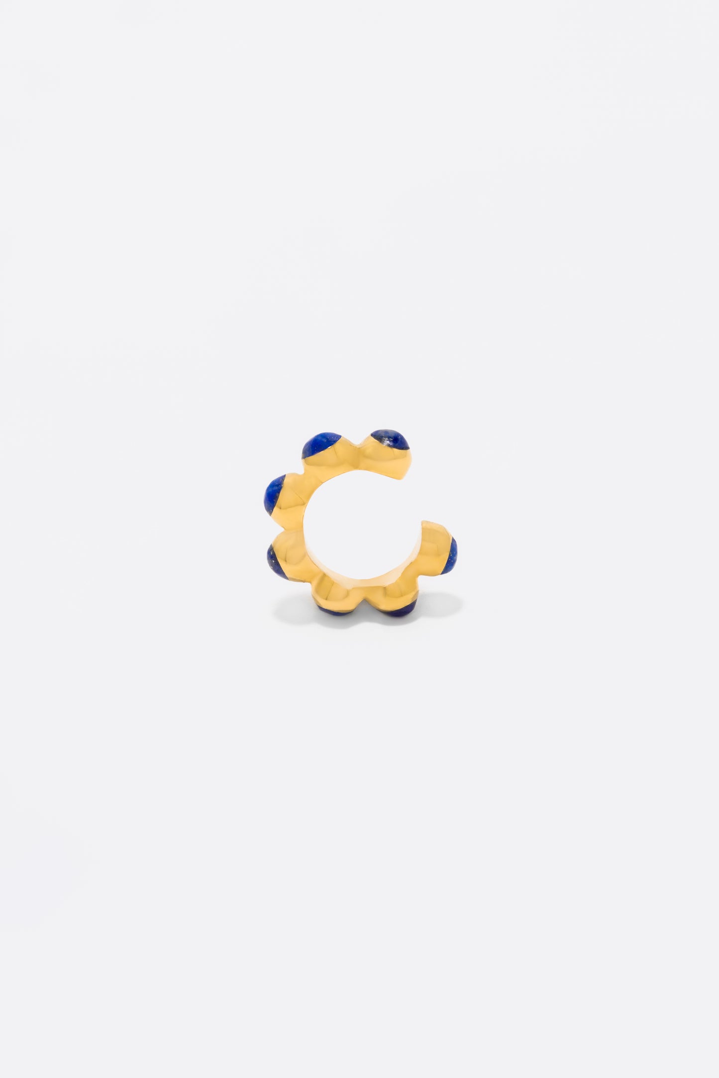 Round Of Blues Earcuff - Lapis Lazuli