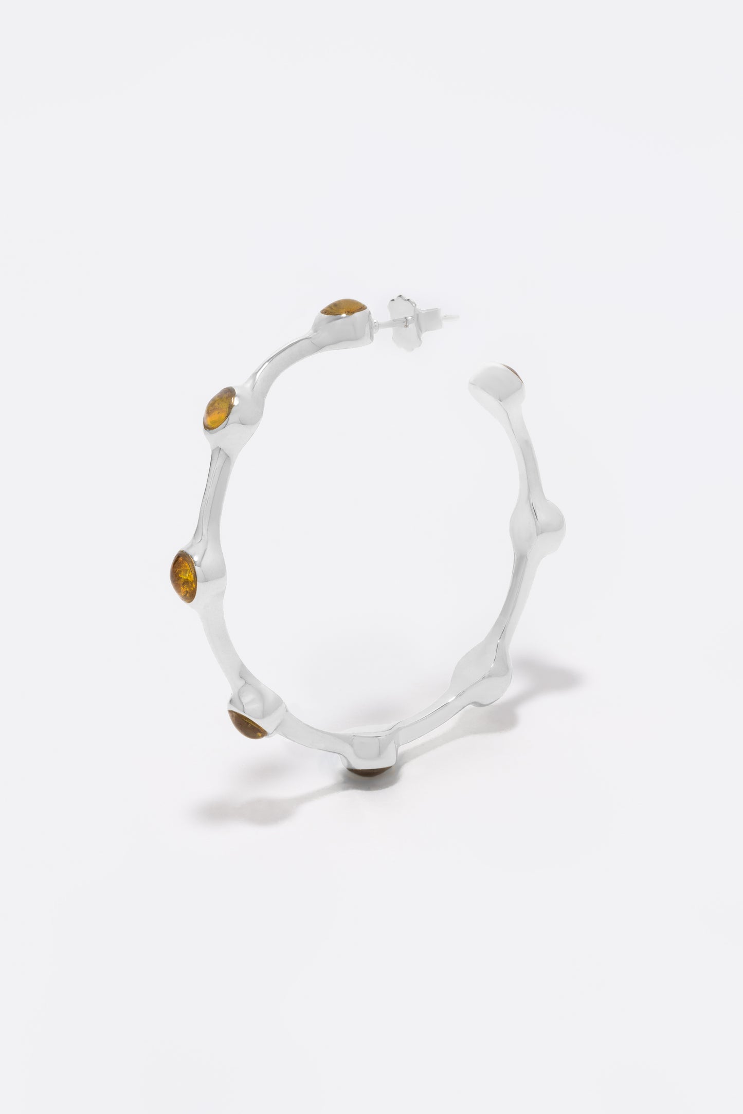 Round Of Blues 1.5" Hoops - Amber