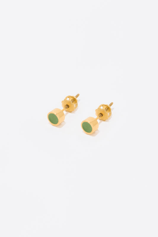Pill Studs Baby - Green Aventurine