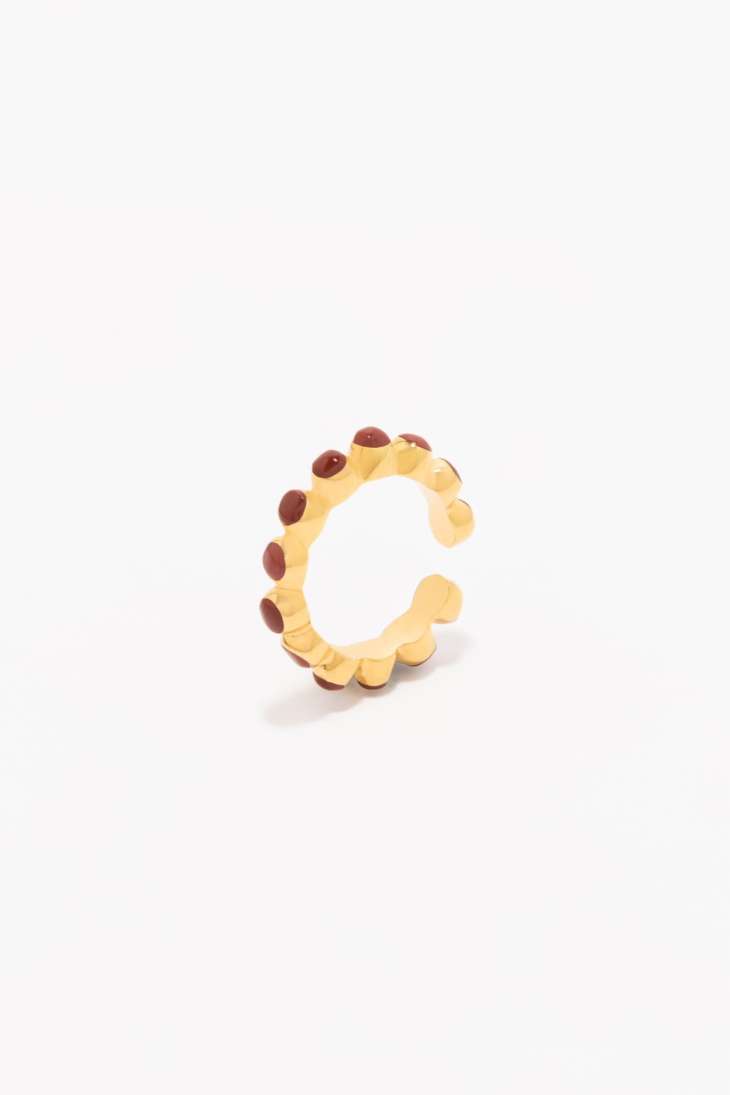 Round Of Blues Ring - Red Jasper