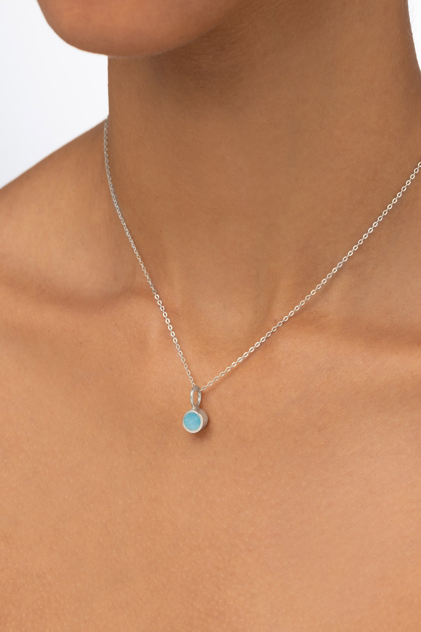 Pill Pendant Midi - Larimar