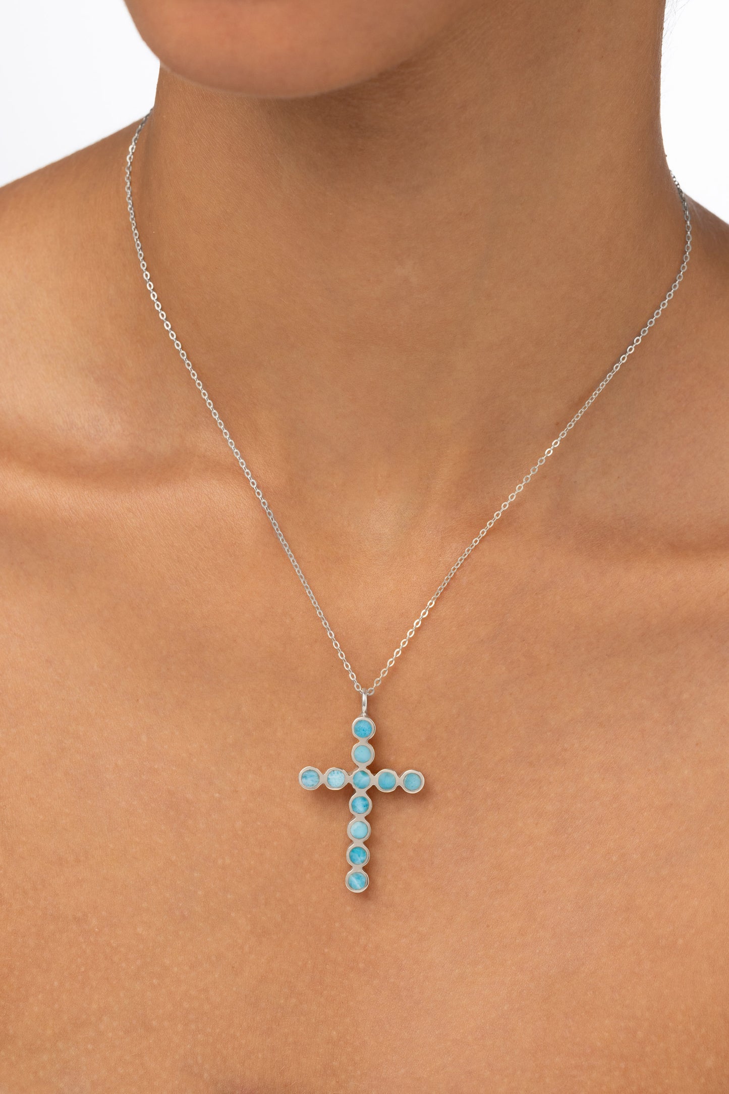 Cross Of Blues Grand - Larimar