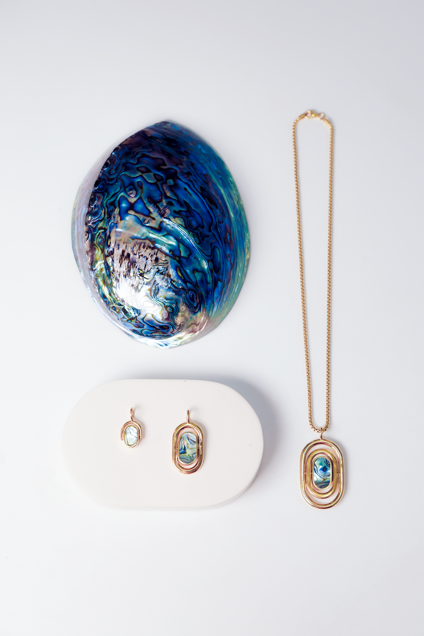 Abalone Crescent Pendant