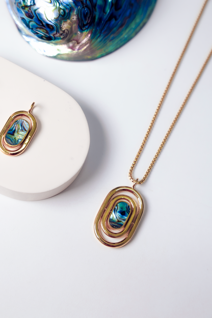 Abalone Halo Pendant