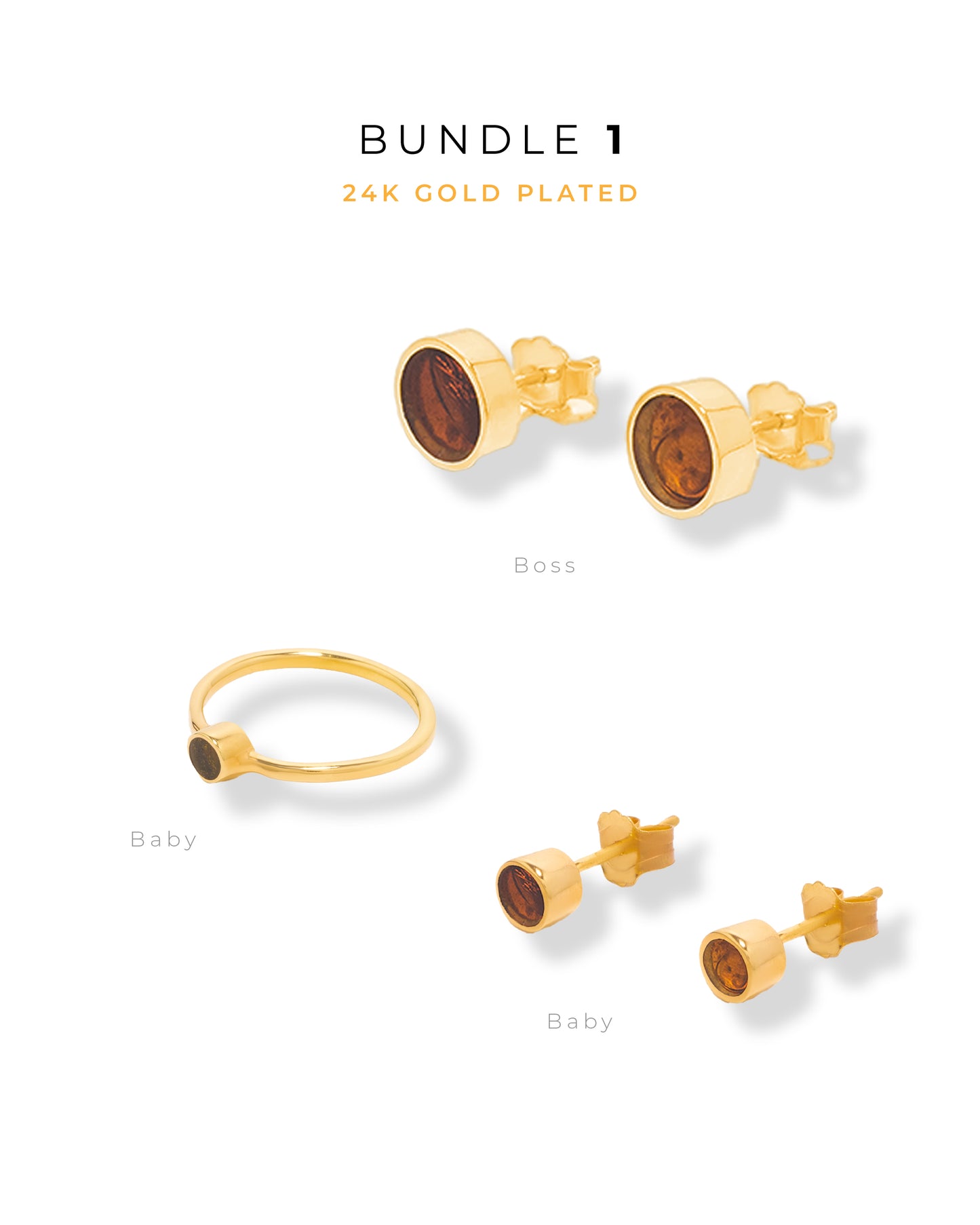Amber Bundle 1 (24k Gold plated)