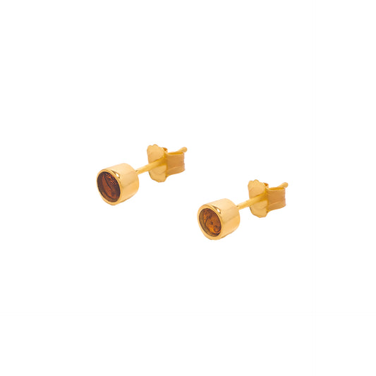 Amber Overload - PILL studs baby (24k Gold)