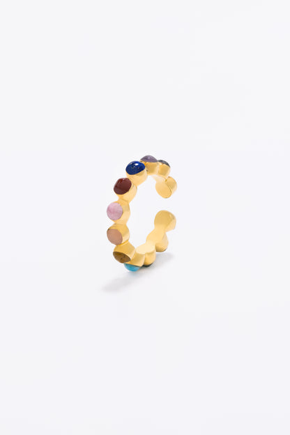 Round Of Blues Ring - Rainbow- Abierto