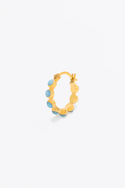 Round Of Blues Earrings - Larimar