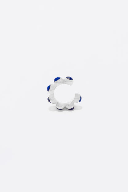 Round Of Blues Earcuff - Lapis Lazuli
