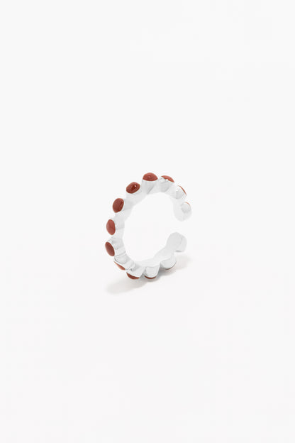 Round Of Blues Ring - Red Jasper