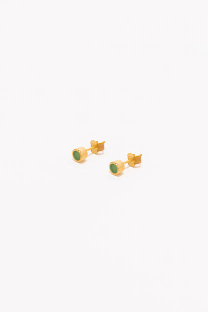 Pill Studs Baby - Green Obzidian