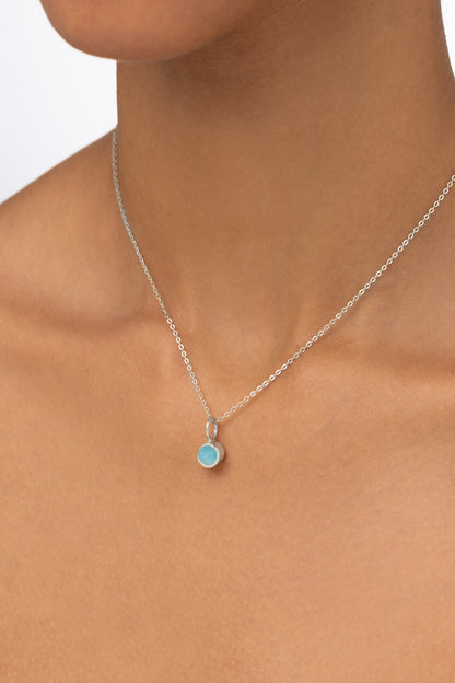 Pill Pendant Midi - Larimar
