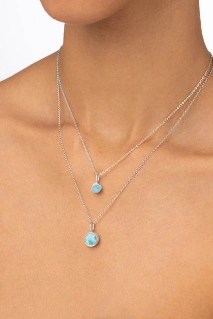 Pill Pendant Midi - Larimar