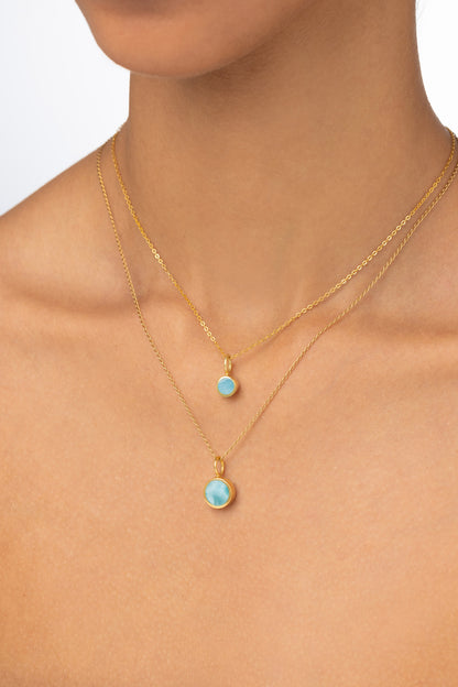 Pill Pendant Boss - Larimar
