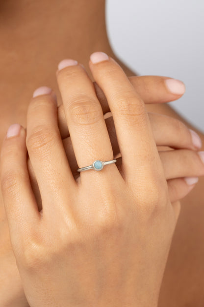 Pill Ring Baby - Larimar
