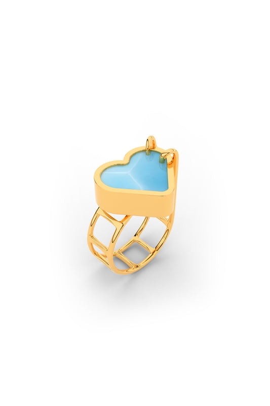 POOL HEART Ring