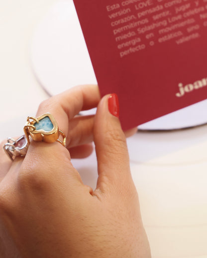 POOL HEART Ring